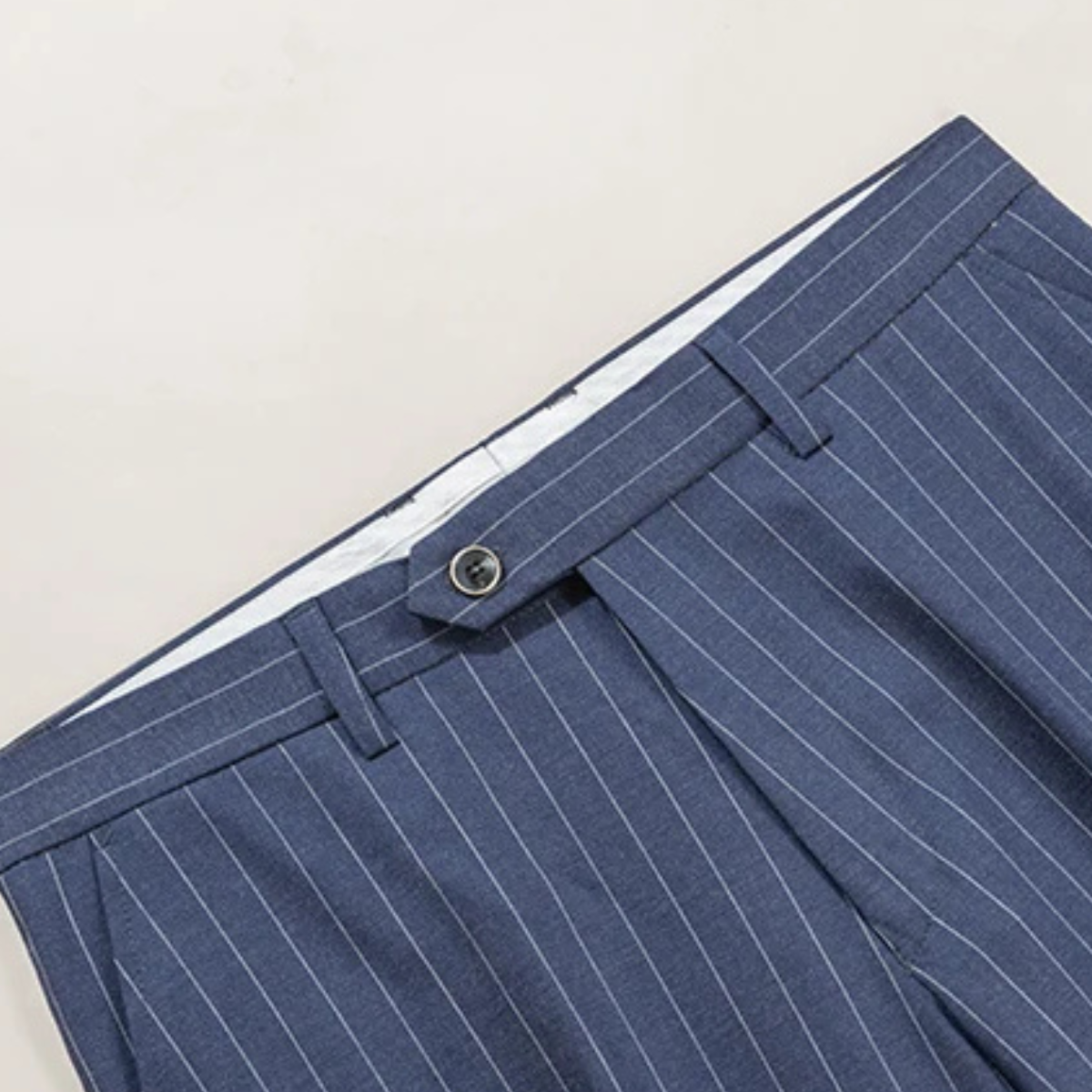 Axel | Men's Pinstripe Suit Navy Double Breasted