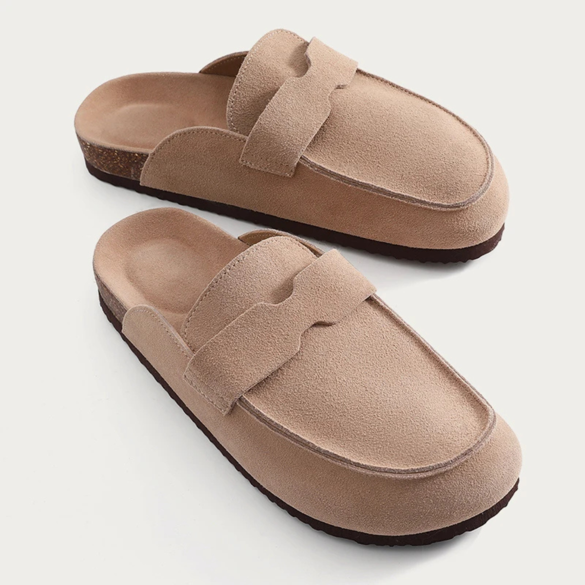 Bram | Men's Suede Slip On Loafer Tan Brown