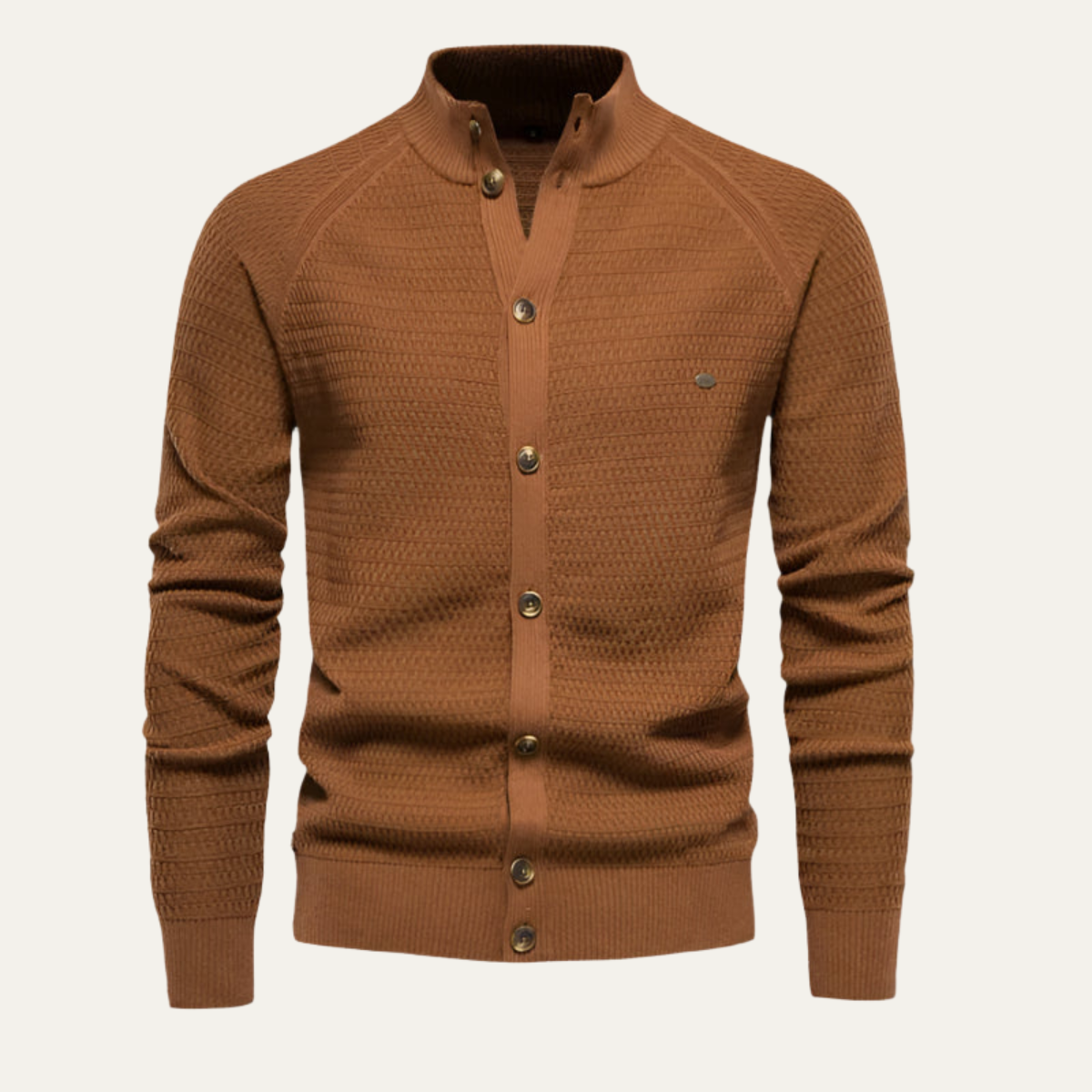 Voss | Men's Cashmere Cardigan Navy Button Front