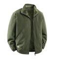 Dama Washington Jasper men's corduroy fleece jacket olive sherpa lined - front view