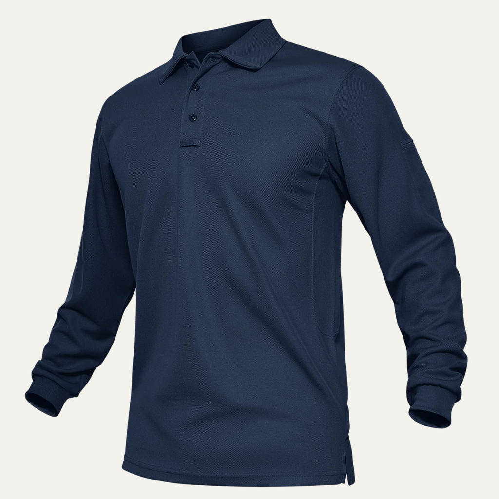 Dama Washington Beau men's long sleeve polo shirt cream - view 4