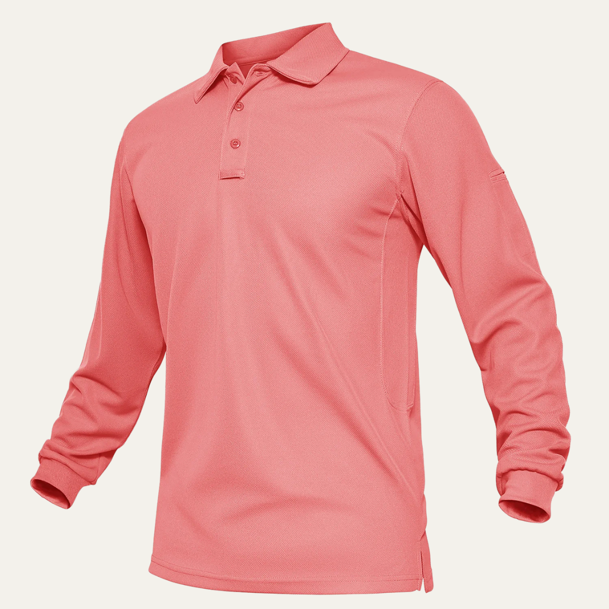 Maxim | Men's Long Sleeve Polo Shirt Teal Quick Dry Casual