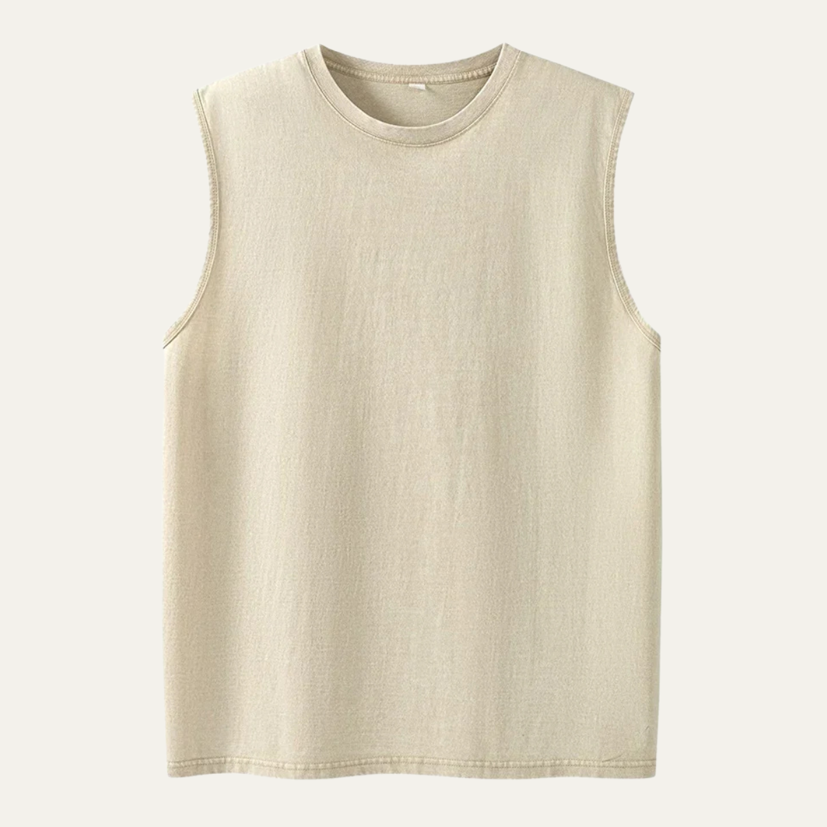 Axel | Men's Vintage Washed Sleeveless Tank Top Charcoal
