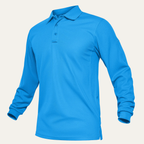 Dama Washington Maxim men's long sleeve polo shirt teal quick dry casual - view 4