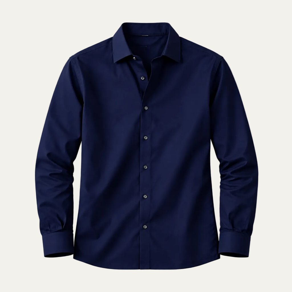Dama Washington Reid men's button up shirt navy long sleeve - view 5