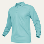 Dama Washington Maxim men's long sleeve polo shirt teal quick dry casual - view 5