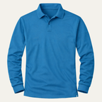 Dama Washington Maxim men's long sleeve polo shirt teal quick dry casual - view 6