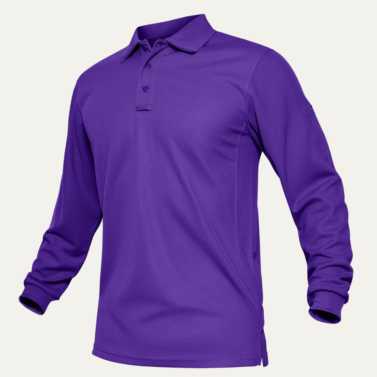 Axel | Men's Long Sleeve Polo Shirt Pink