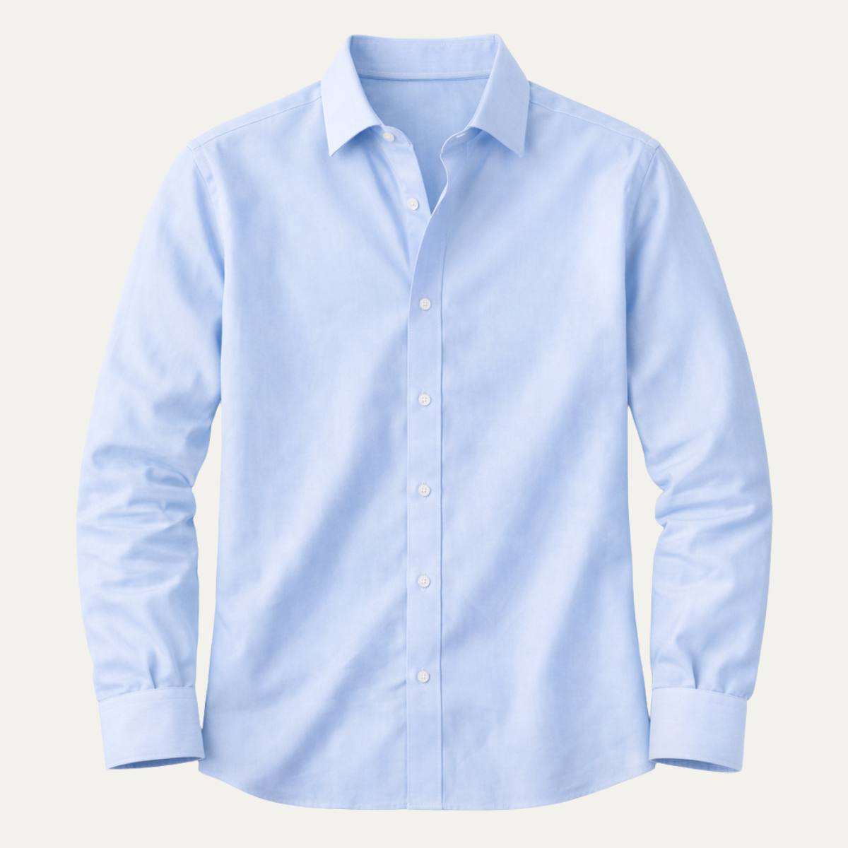 Beau | Men's Button Up Shirt Light Blue Long Sleeve