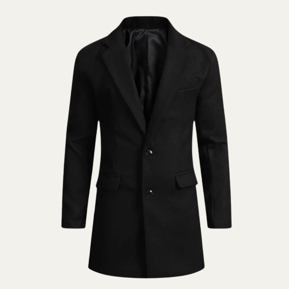 Rowan | Men's Smart Casual Wool Blend Overcoat Gray