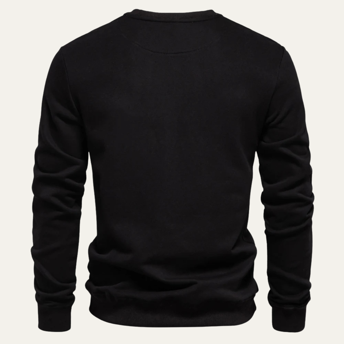 Nash | Men's Crew Neck Sweater Black Lightweight