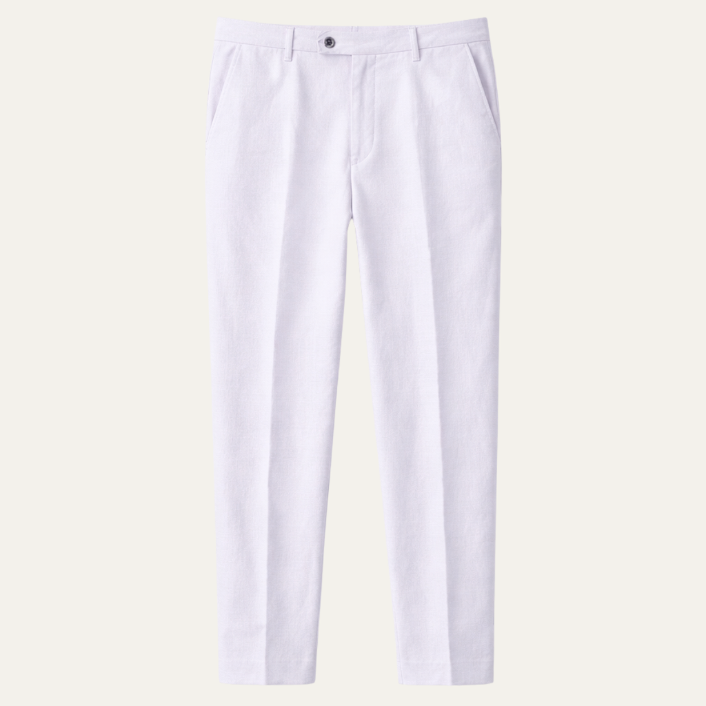 Dama Washington Ash men's linen pants white relaxed fit - view 7
