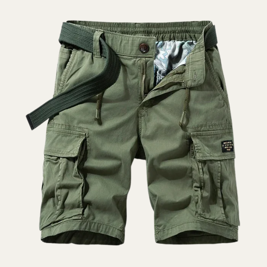 Dama Washington Callum men's cargo shorts khaki multiple pockets - view 2