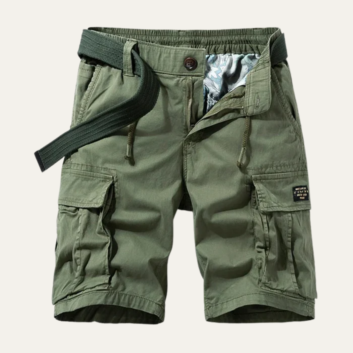 Callum | Men's Cargo Shorts Khaki Multiple Pockets