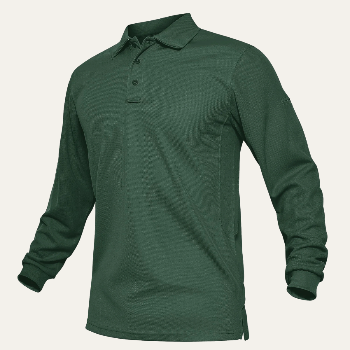 Beau | Men's Long Sleeve Polo Shirt Burgundy