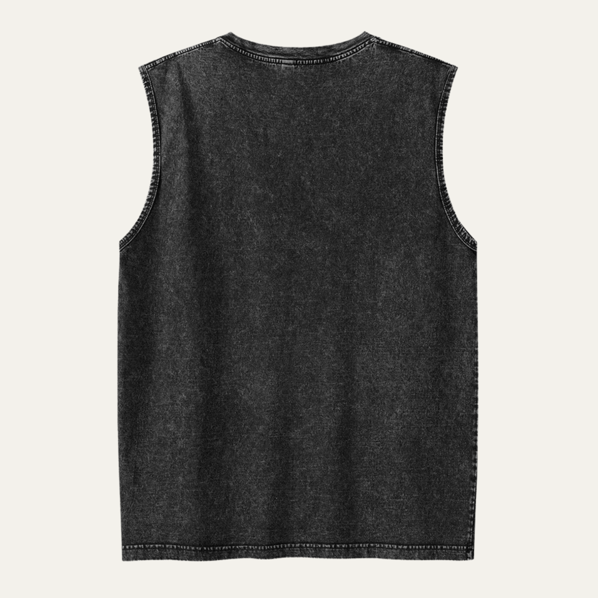 Axel | Men's Vintage Washed Sleeveless Tank Top Charcoal