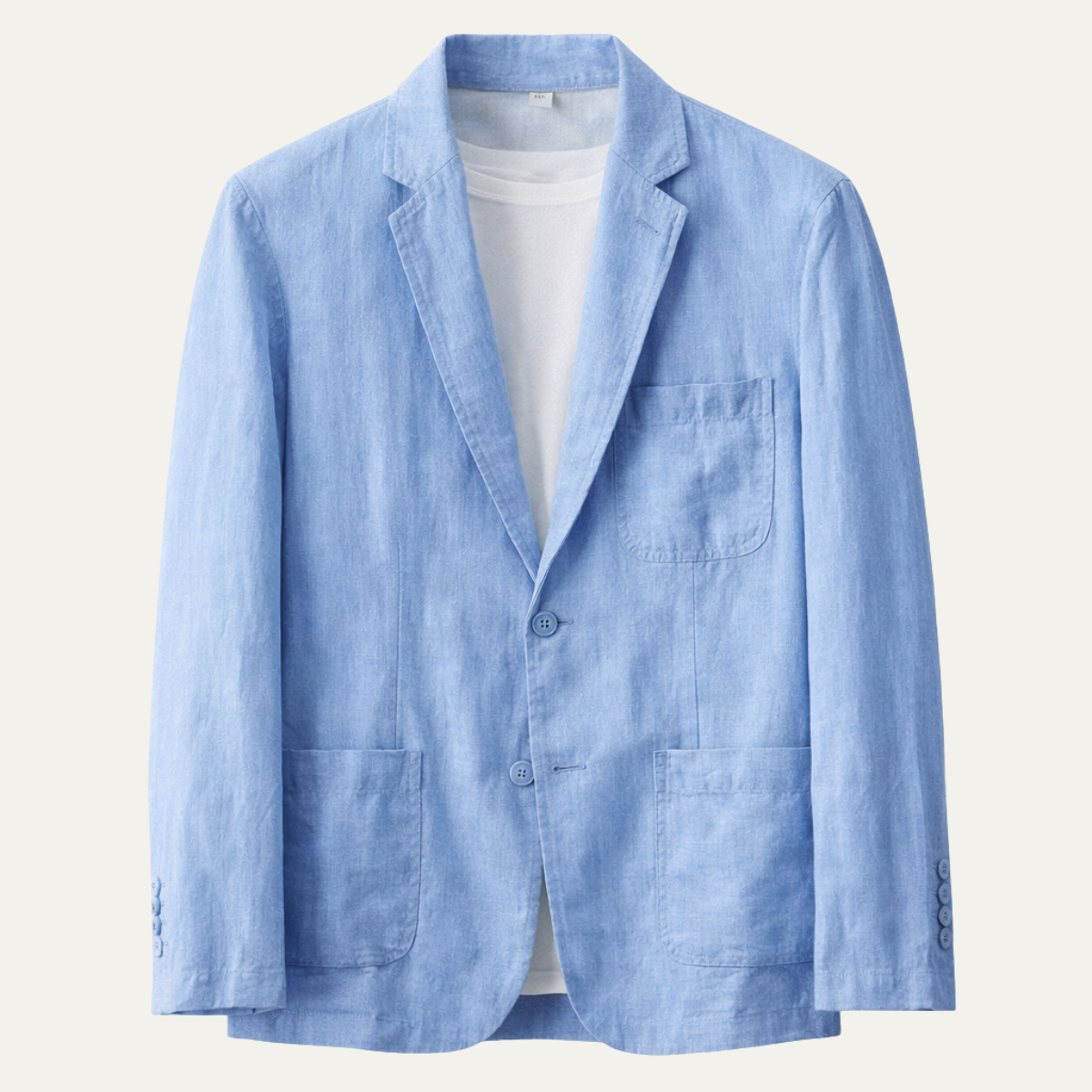 Axel | Men's Casual Denim Blazer Light Blue Single Breasted