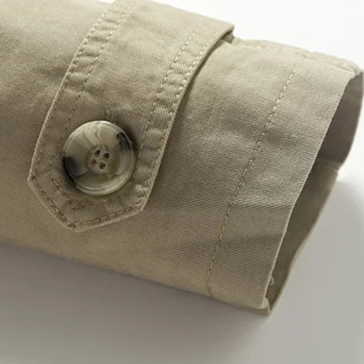 Axel | Men's Double Breasted Trench Coat Cream
