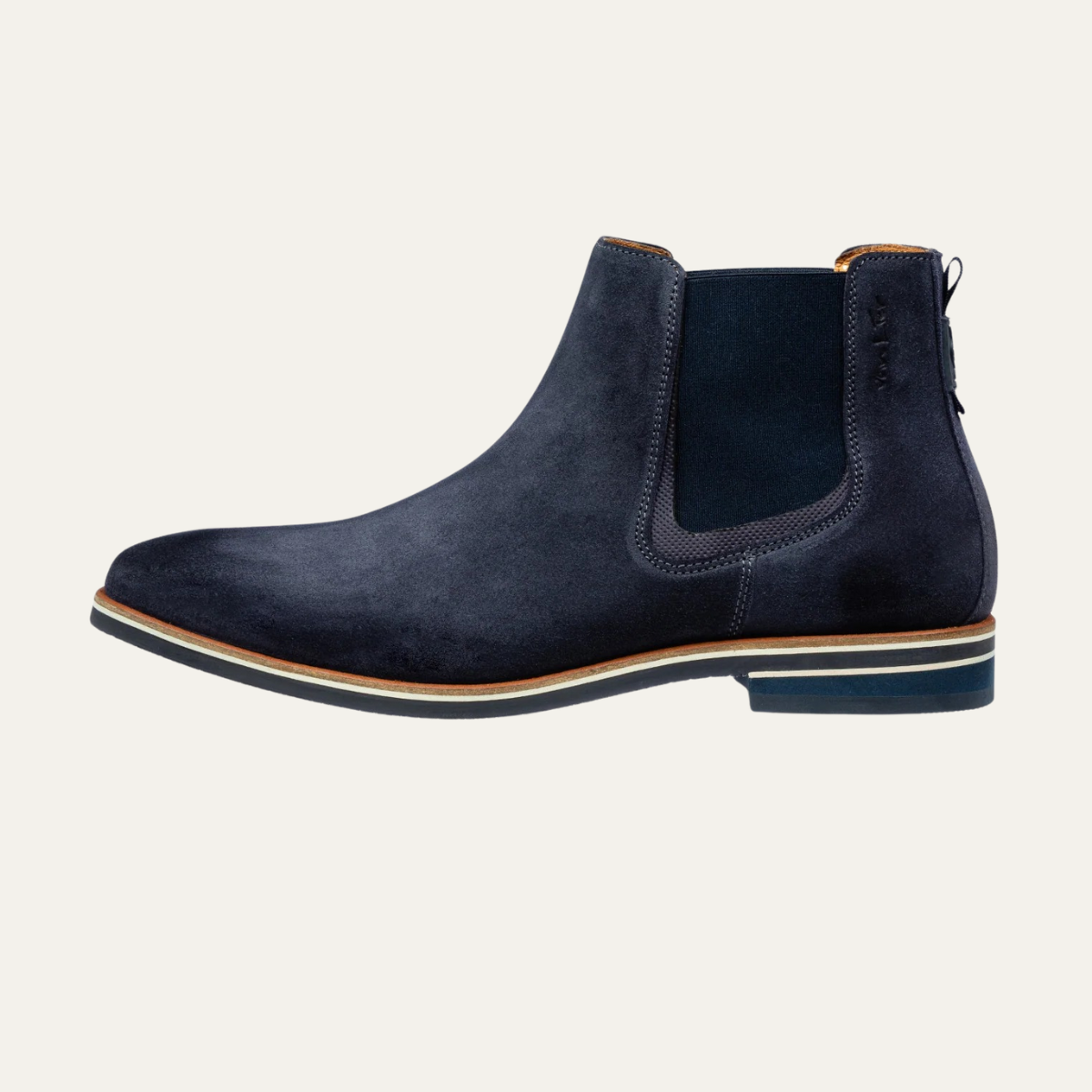 Kai | Men's Leather Chelsea Boot Cognac Black Sole