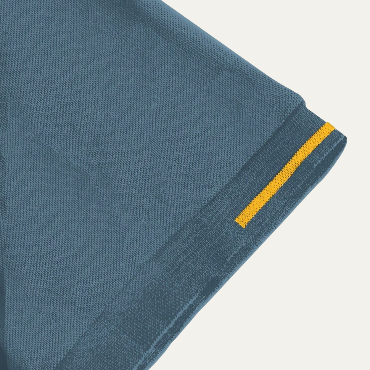 Axel | Men's Polo Shirt Light Blue Gold Trim
