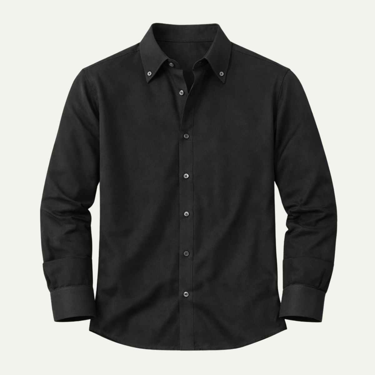 Axel | Men's Dress Shirt Black Button Down Long Sleeve