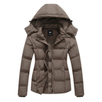Dama Washington Nola women's puffer jacket navy hooded winter coat - view 11