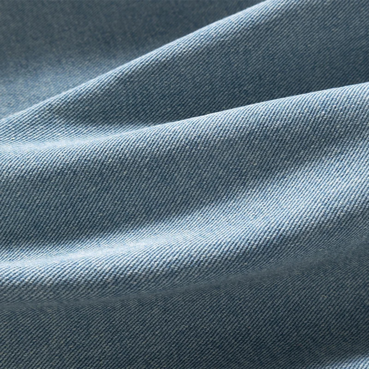 Beau | Men's Light Wash Denim Shirt Long Sleeve Button Up