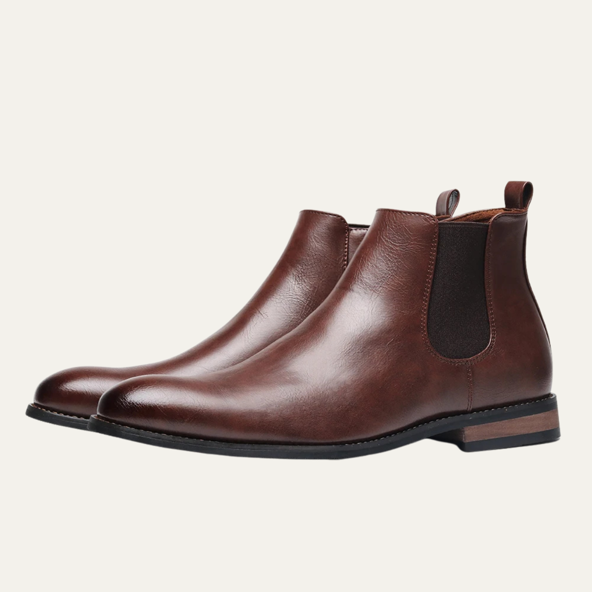 Mason | Men's Smart Casual Leather Chelsea Boots Brown