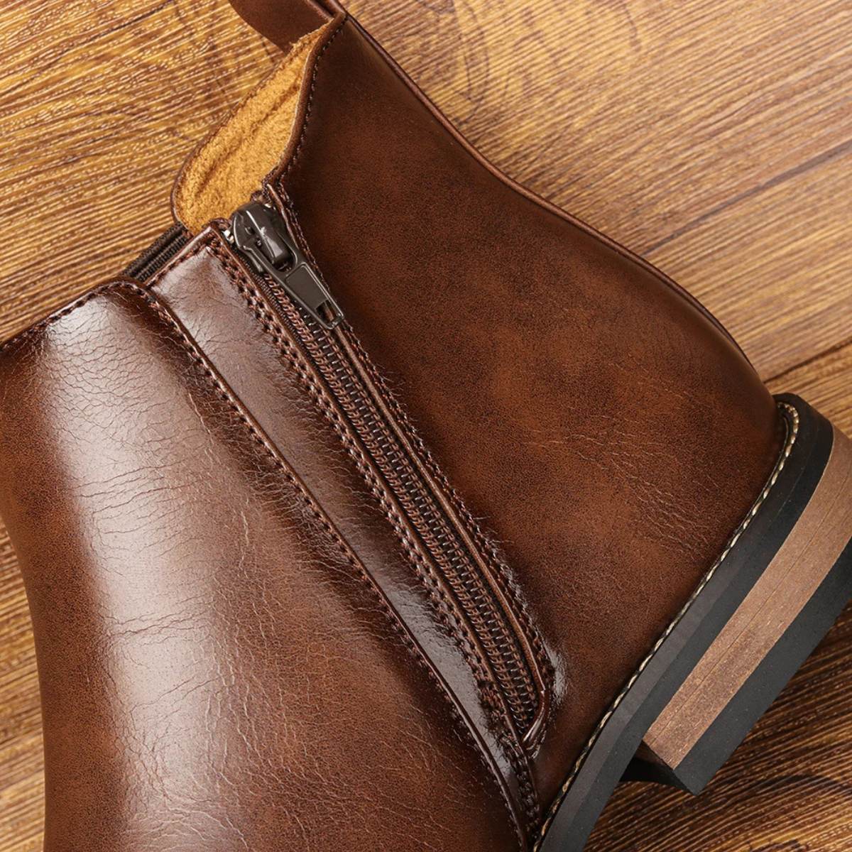 Mason | Men's Smart Casual Leather Chelsea Boots Brown