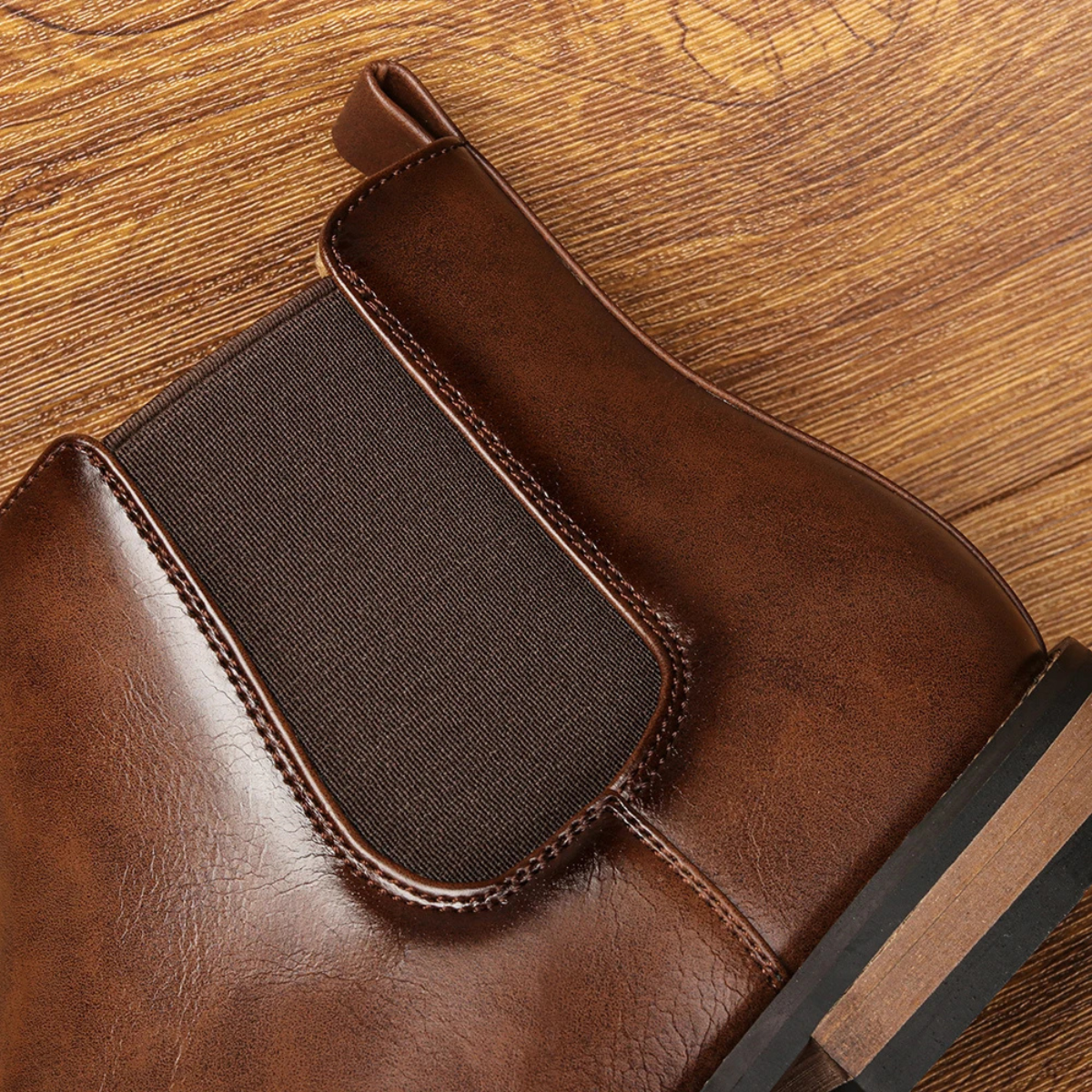 Mason | Men's Smart Casual Leather Chelsea Boots Brown