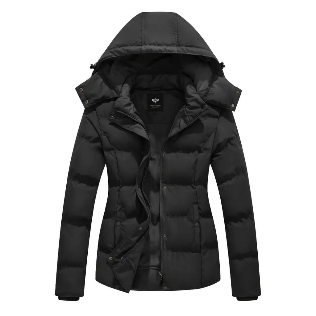 Dama Washington Nola women's puffer jacket navy hooded winter coat - view 3