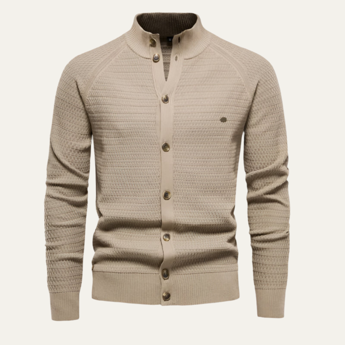 Voss | Men's Cashmere Cardigan Navy Button Front