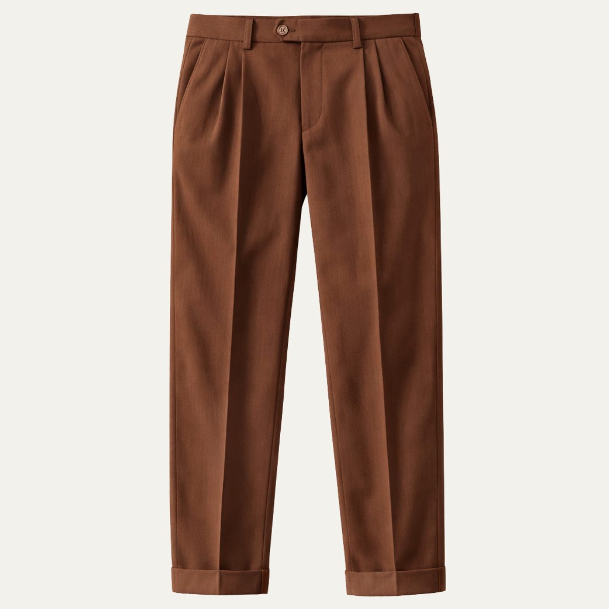 Hugo | Men's Pleated Dress Pants Brown