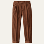 Dama Washington Hugo men's pleated dress pants brown - view 5
