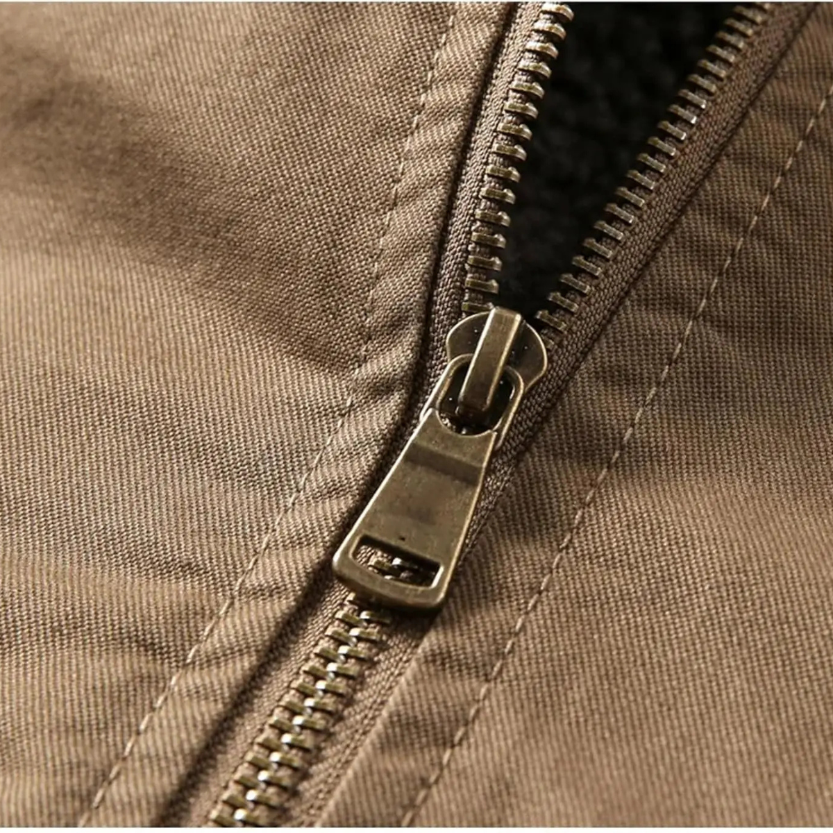 Sage | Men's Black Bomber Jacket Sherpa Lined Warm Winter