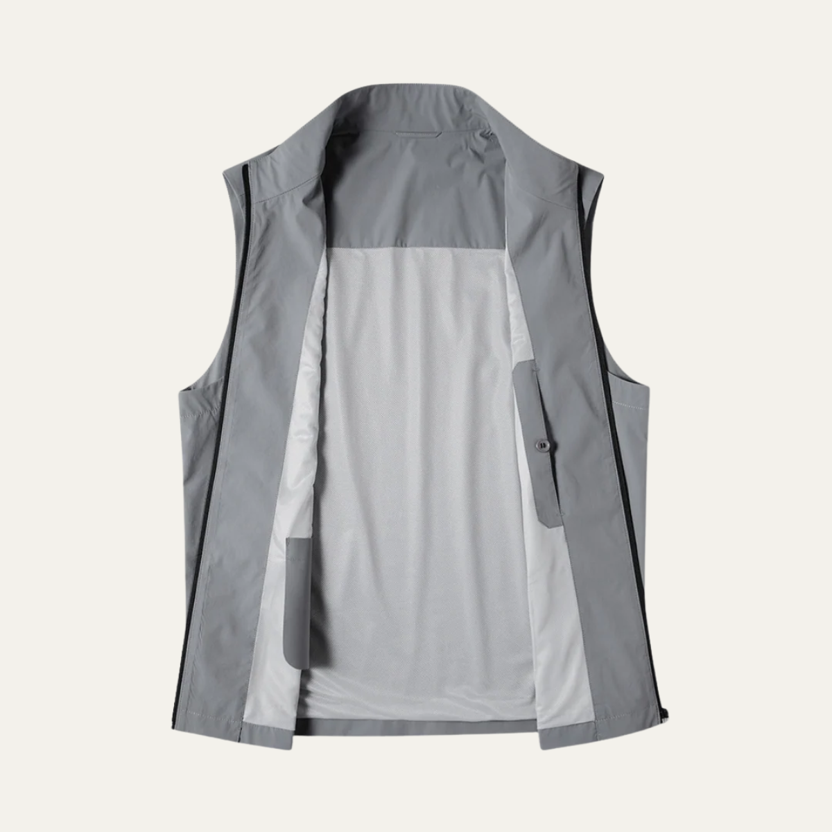 Sage | Men's Lightweight Casual Vest Gray Sleeveless