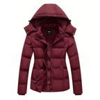 Dama Washington Nola women's puffer jacket navy hooded winter coat - view 7