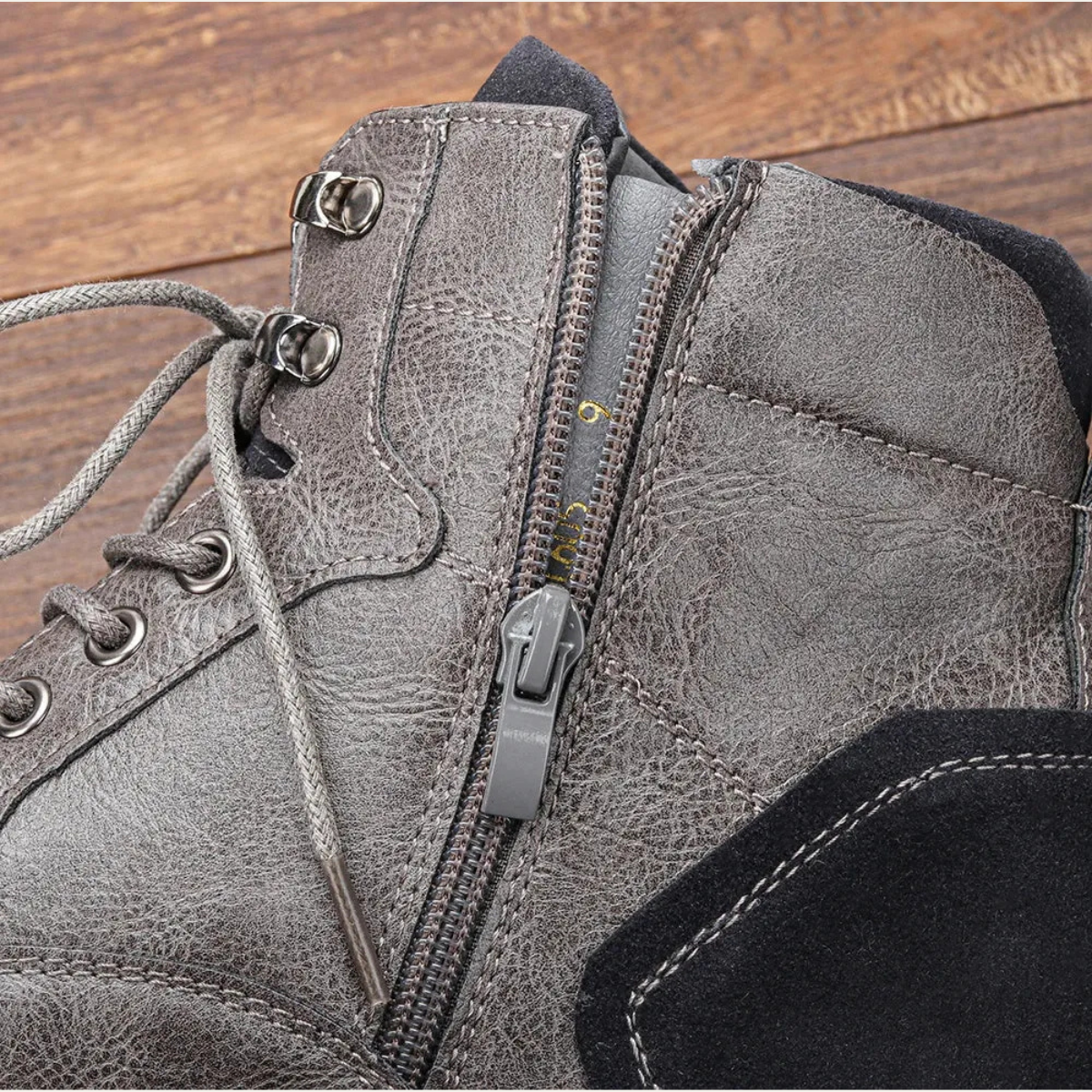 Voss | Men's Leather Work Boots Brown Lace Up