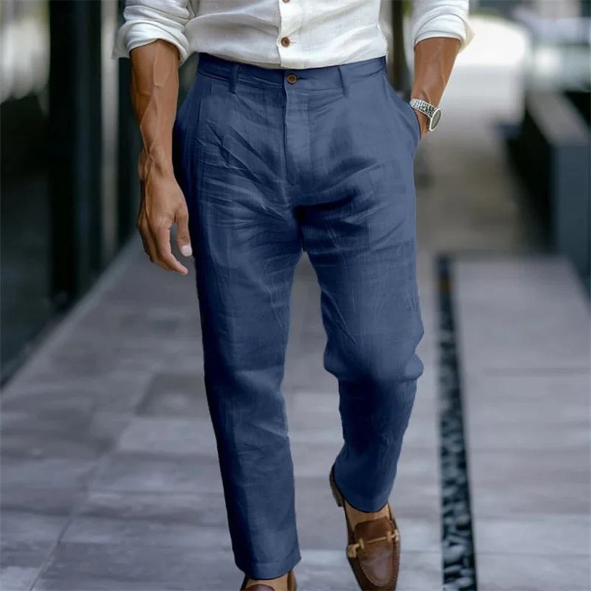 Beau | Men's Tailored Dress Pants Black