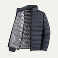 Dama Washington Ezra men's puffer jacket black quilted winter warm - front view