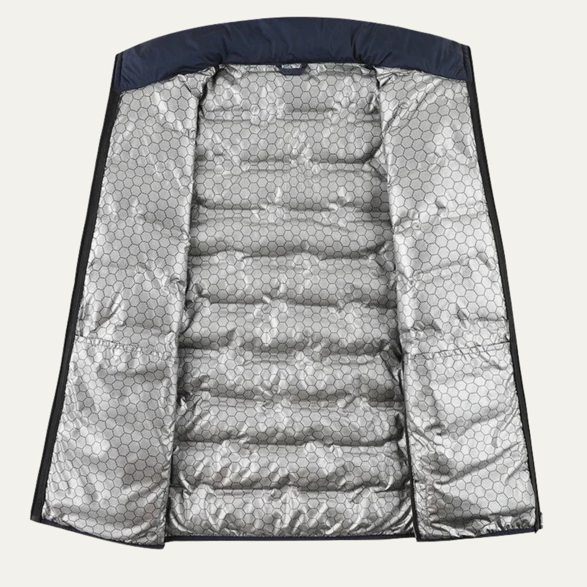 Ezra | Men's Puffer Jacket Black Quilted Winter Warm
