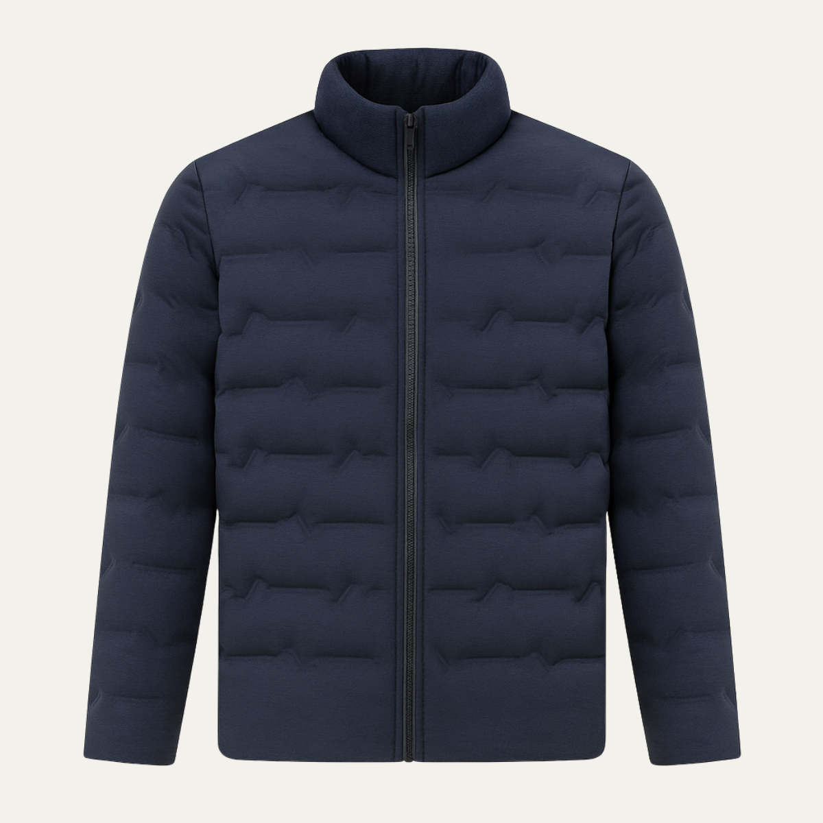 Rhys | Men's Puffer Jacket Navy Blue Quilted Winter Coat