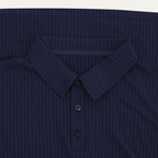 Soren | Men's Ribbed Polo Shirt Black Long Sleeve