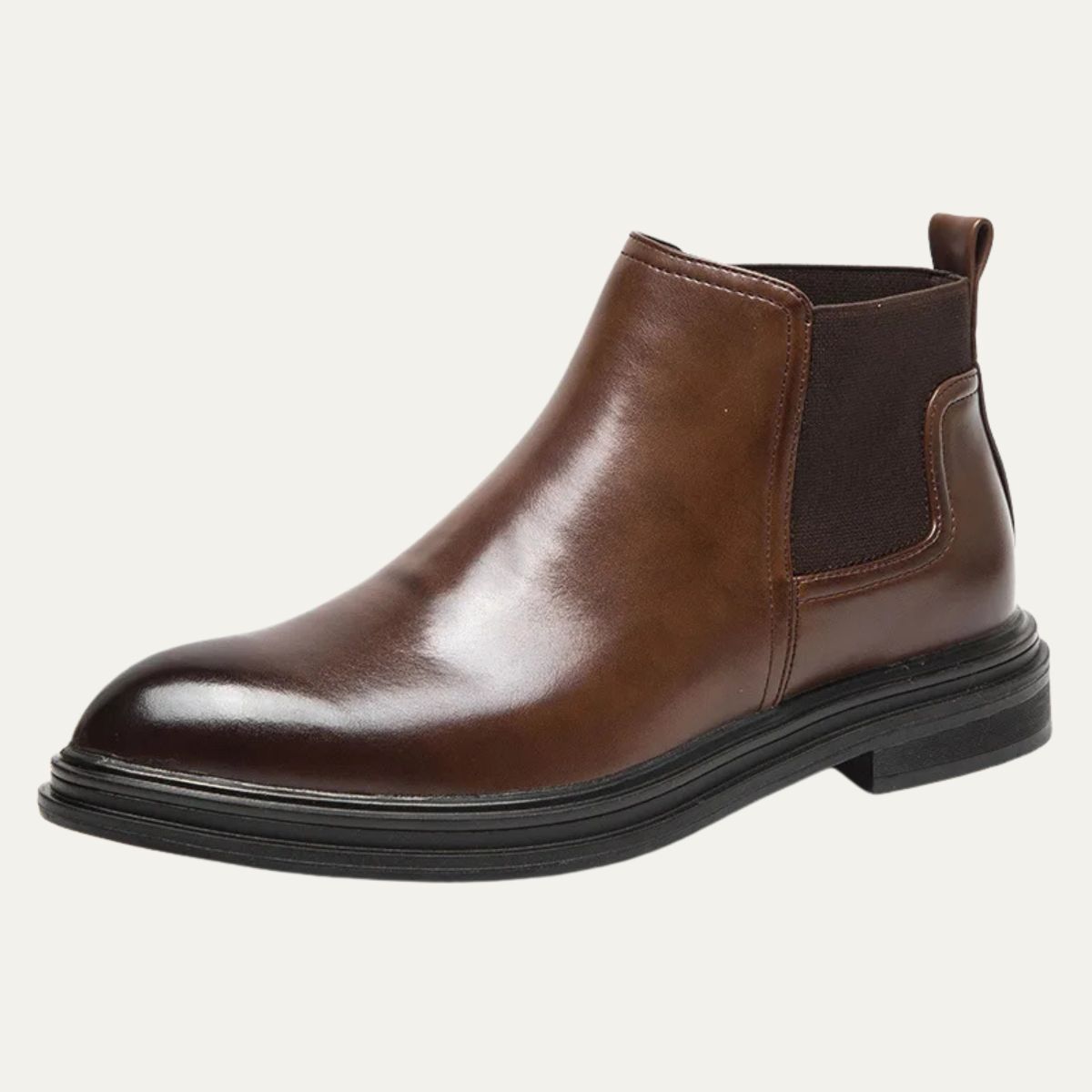 Axel | Men's Chelsea Boots Black Leather Slip On