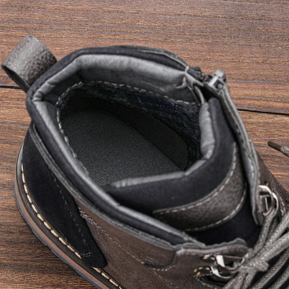 Voss | Men's Leather Work Boots Brown Lace Up