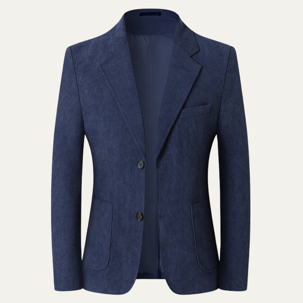 Beau | Men's Casual Blazer Gray Pinstripe