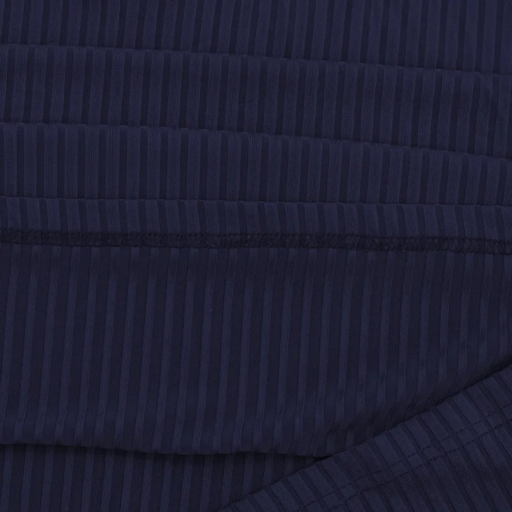 Soren | Men's Ribbed Polo Shirt Black Long Sleeve