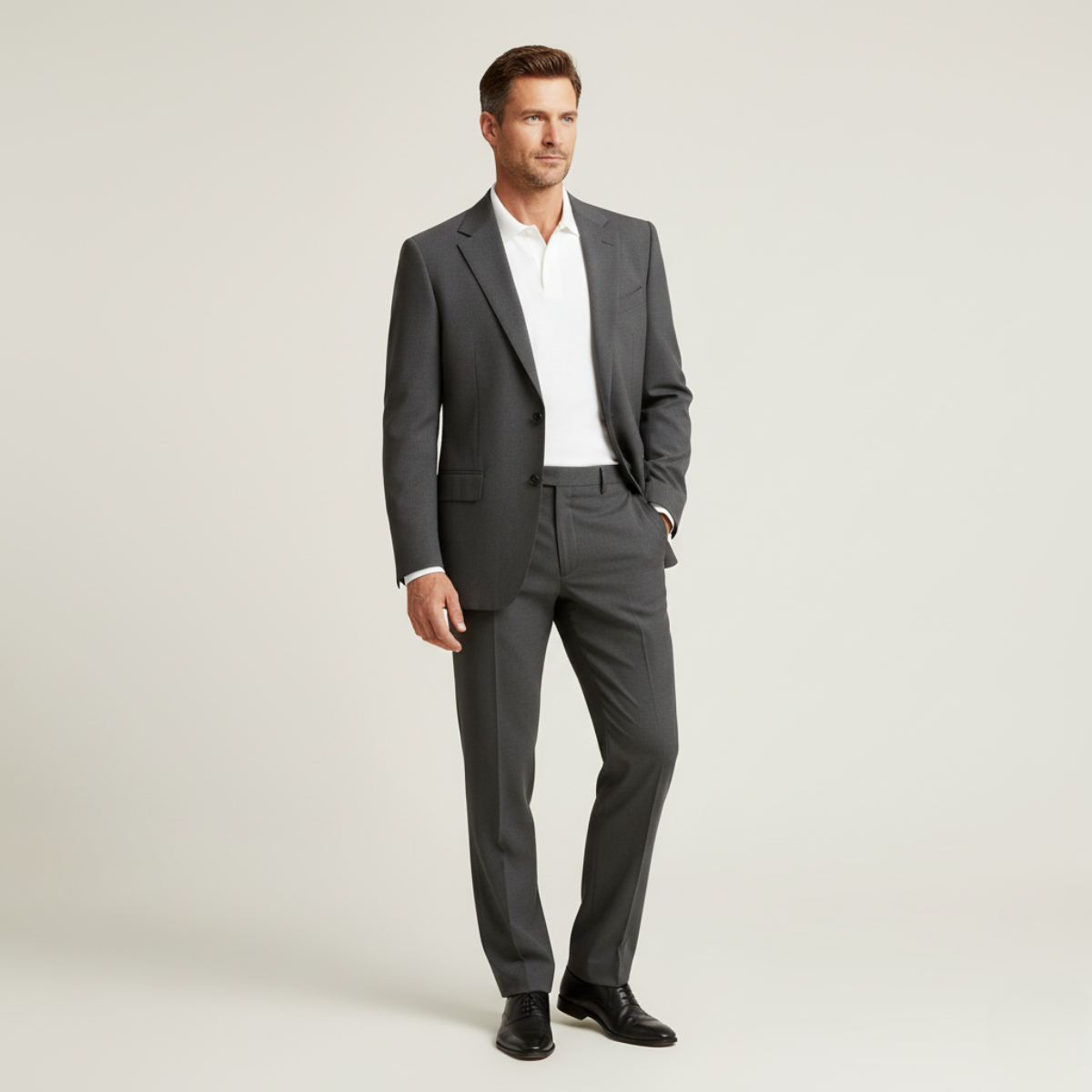 Axel | Men's Gray Suit Two Piece Tailored Formal