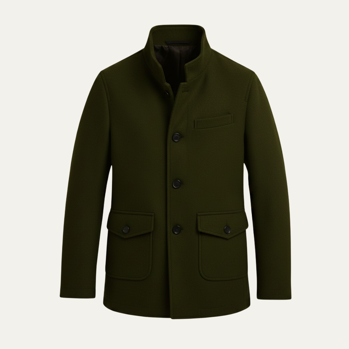 Sage | Men's Smart Casual Wool Coat Gray