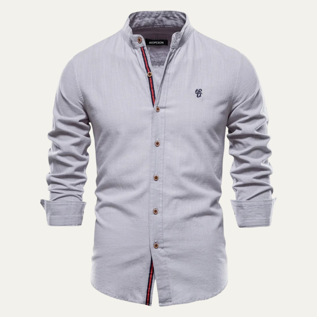 Ezra | Men's Slim Fit Button Up Shirt Black